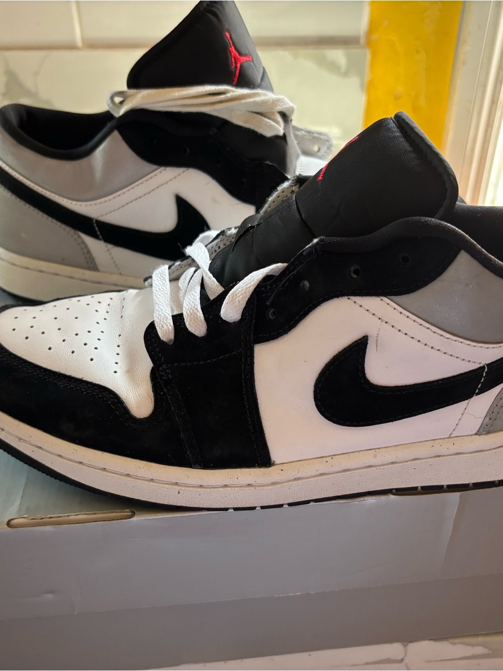 Nike Air Jordan 1 Low - White, Black, Grey